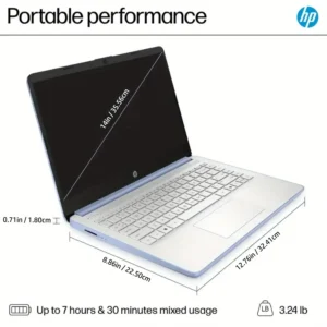 HP 14" HD LED Ultra Light Laptop with 1-Year Microsoft 365 Intel Processor