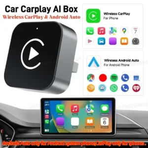 2-in-1 Wireless CarPlay Android Auto Adapter Wired to Wireless