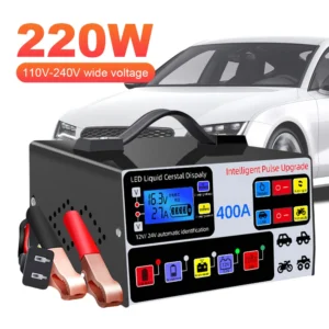 400A Heavy Duty Smart Battery Charger with LCD Display